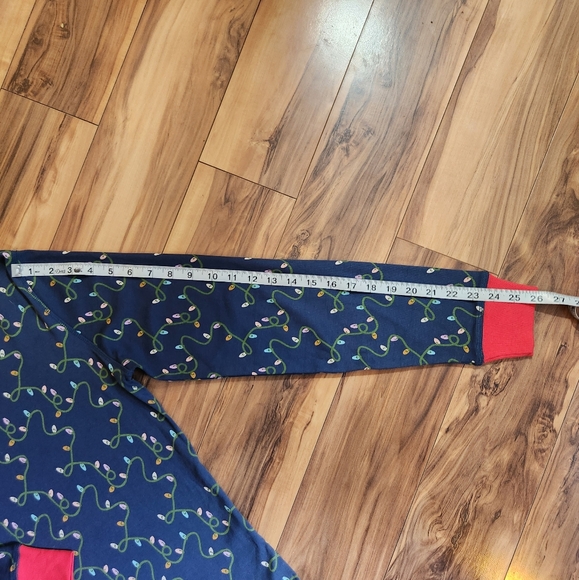 Pact Organic Dream Bigger Pajama Set Christmas Lights Size L - Picture 9 of 16